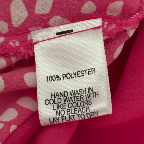 Gibson Respect The Ruffle Lined Sleeveless V Neck Flowy Blouse Woman Small #BD - Picture 7 of 7